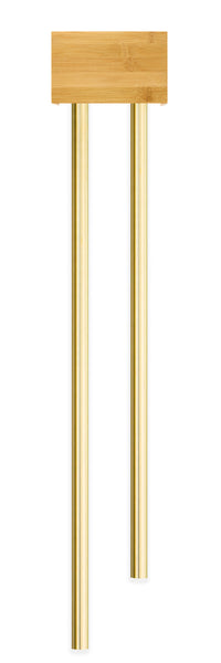 Bamboo Doorbell with two Long Brass Tubes