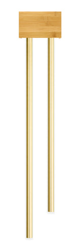 BBB2|Bamboo Doorbell with two Long Brass Tubes