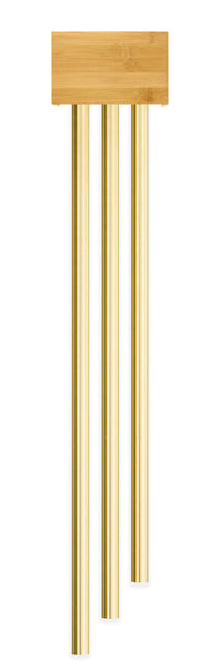 Bamboo Doorbell with three Long Brass Tubes